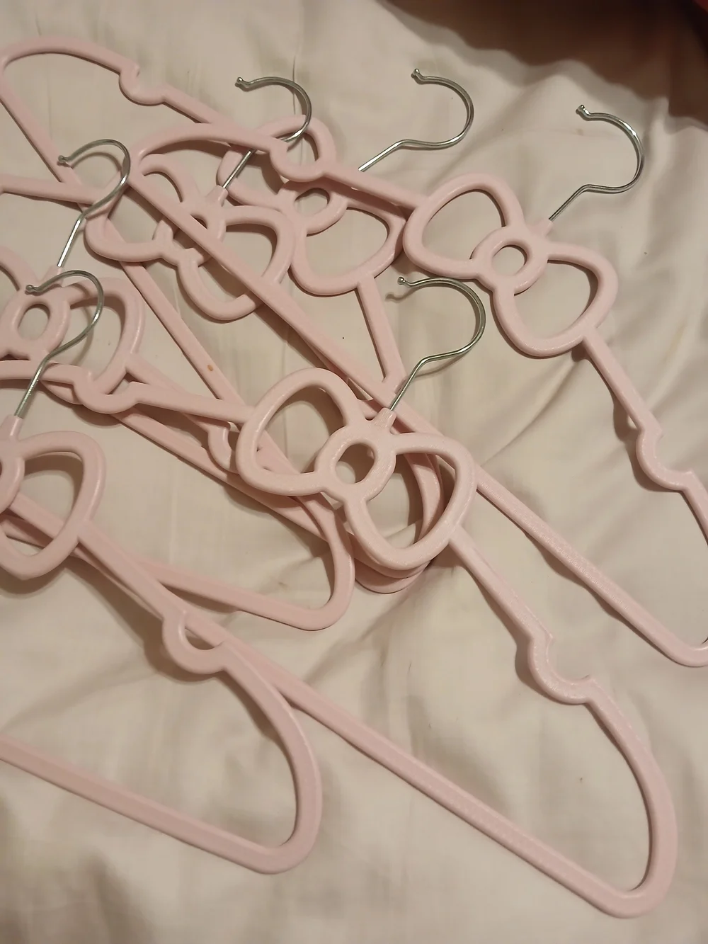 15 Light Pink Hello Kitty Bow Hangers